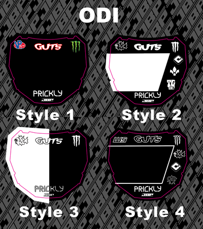 Predesigned Odi Plate Decal